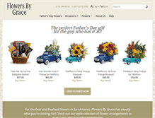 Tablet Screenshot of flowersbygrace.com